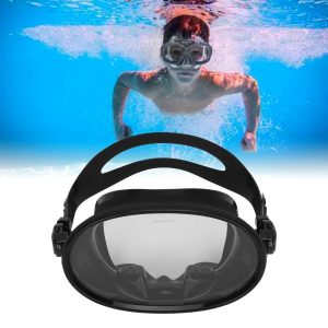 Professional Snorkeling Goggles with Nose Clip for Diving Anti Fog Tempered Glass Unisex Gear for Underwater Exploration