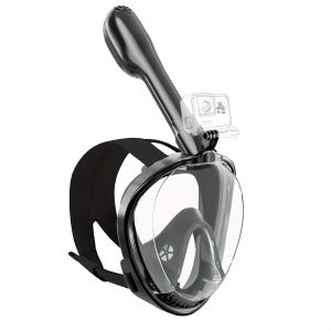 1pc Full Face Snorkeling Mask, With Detachable Camera Bracket, Panoramic 180 ?? Upgraded Diving Mask, For Underwater Activities, Diving