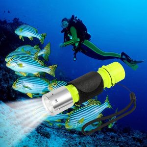 Super Bright Scuba Diving Flashlight - 3 Modes, IPX8 Waterproof, Ideal for Snorkeling and Underwater Sports