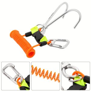 KEEP DIVING Stainless Steel Reef Hook Diving Safety Accessories (Orange) Reef Hook Diving Hook Diving Safety Hook Reef Double Hook Stainless Steel Reef Hook