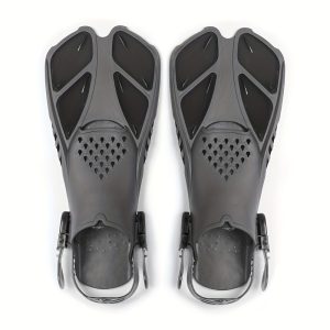 Professional Swimming Diving Scuba Sports Silicone Fins, Open Heel Easy To Wear & Take Off, Easy To Store, Unisex