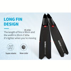 1 pair Professional Diving Fins for Men & Women: Soft Snorkeling Fins for Scuba Diving & Free Diving